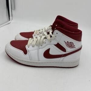 Size 9.5 - Air Jordan 1 Mid White Pomegranate W